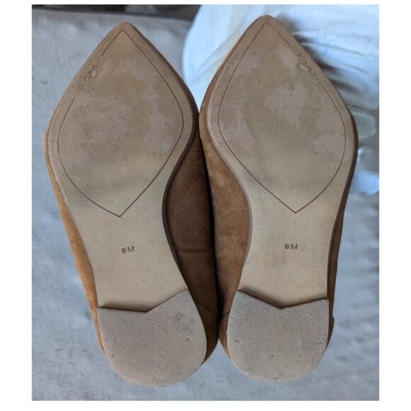 "Halogen" brand ladies' suede shoes, size 8, camel color, ankle/calf lace-up - Picture 10 of 10